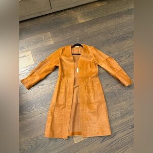 RARE Malene Birger brown pony hair coat zebra print